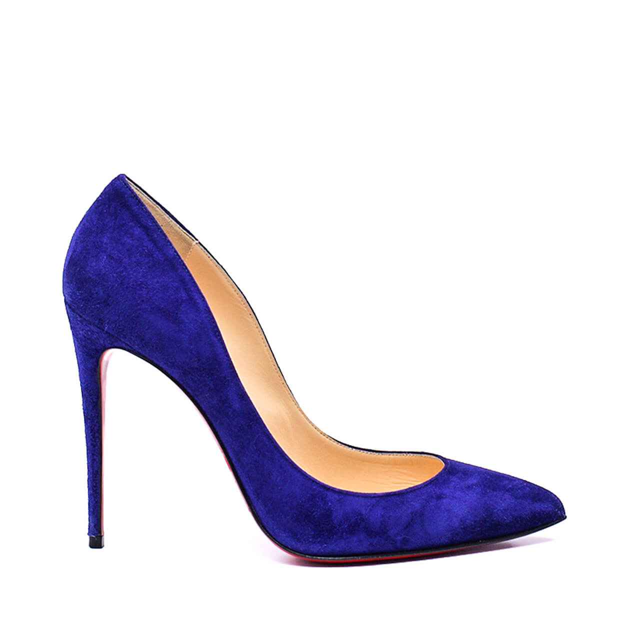 Christian Louboutin-Saks Blue Suede So Kate Stiletto Pumps 39 